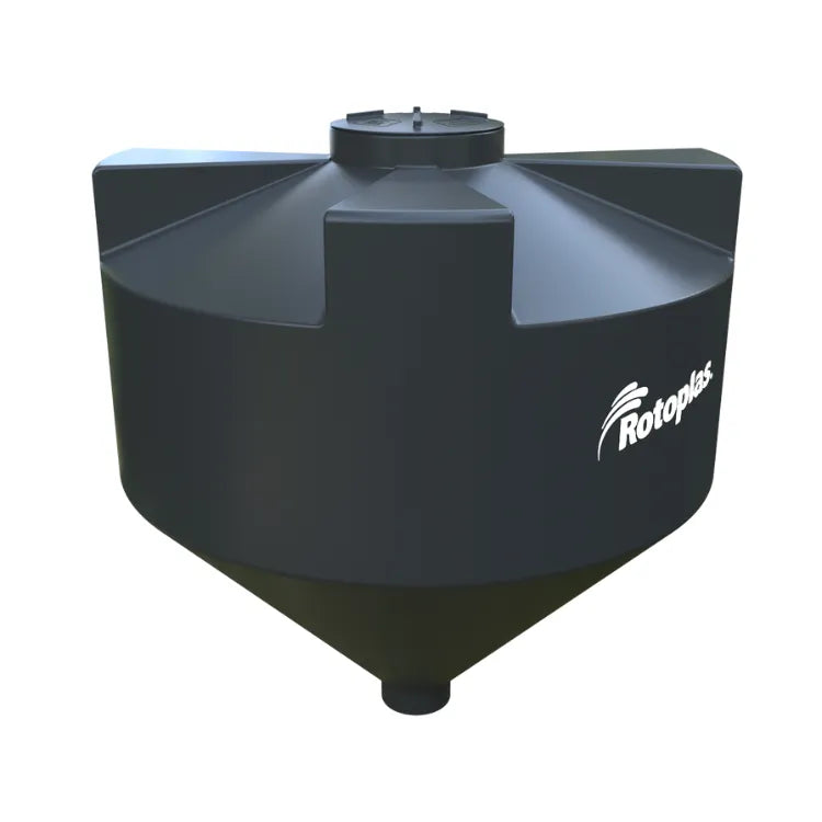 Tanque 5,000 litros Rotoplas horizontal nodriza reforzado al 20% color negro — vista superior