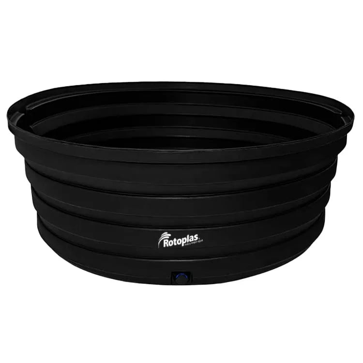 Bebedero 1,700 litros Rotoplas estandar color negro — vista frontal