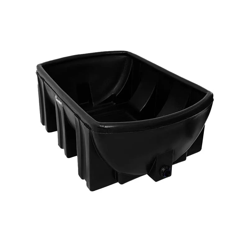 Bebedero 500 litros Rotoplas horizontal estandar color negro — vista superior