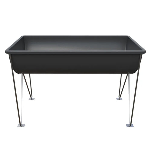 Pesebre 120 litros Rotoplas color negro — vista frontal