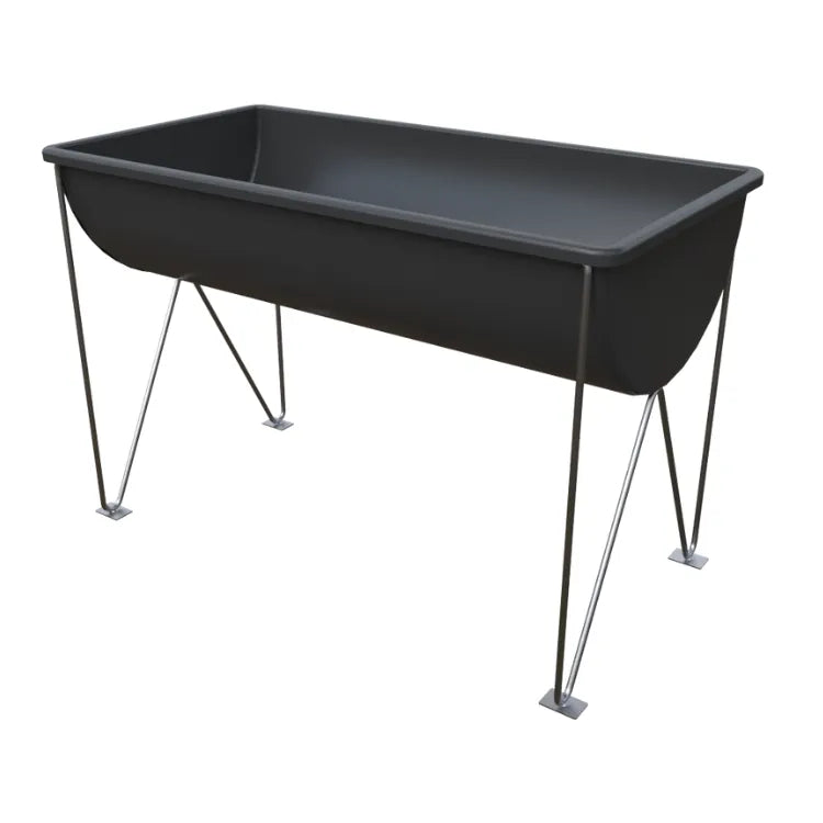 Pesebre 120 litros Rotoplas color negro — vista lateral