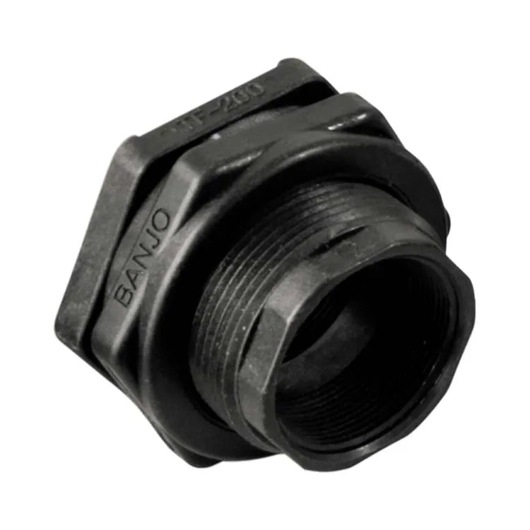 Conexión Rotoplas hexagonal de polipropileno y EDPM de 3" — vista lateral