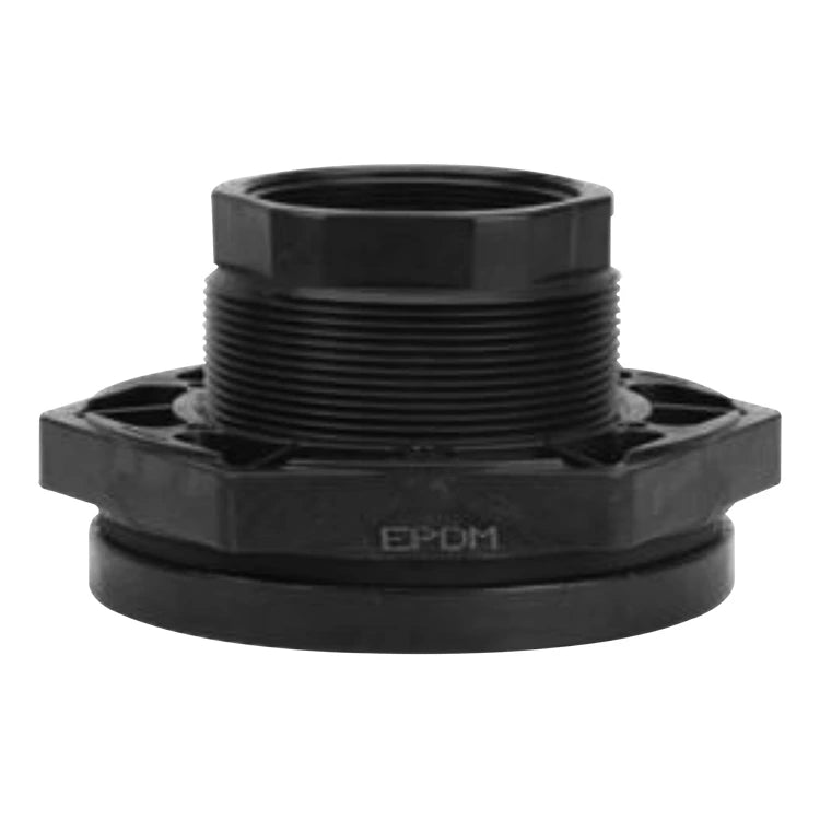 Conexión Rotoplas hexagonal de polipropileno y EDPM de 4" — vista frontal