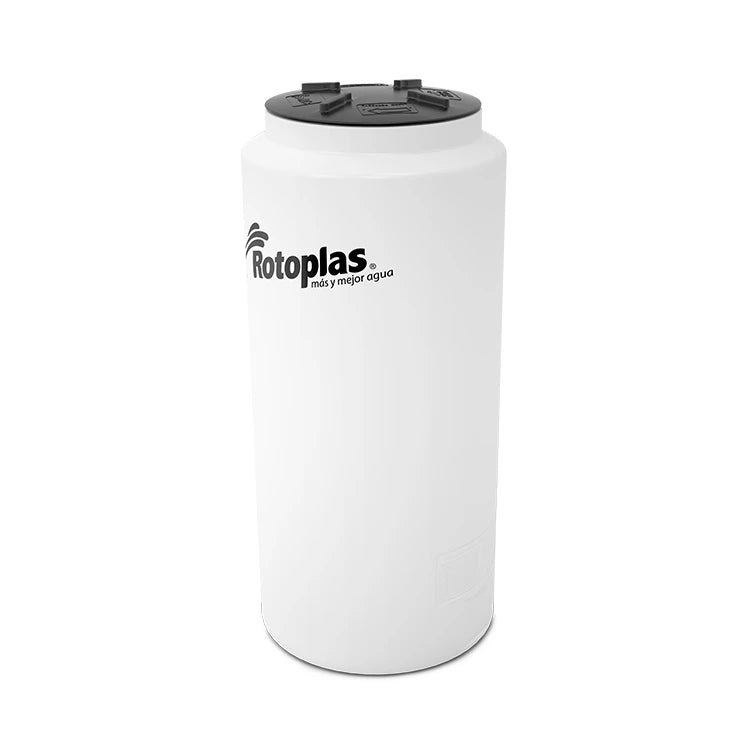 Tanque 500 litros Rotoplas vertical cerrado reforzado al 40% color neutro — vista superior